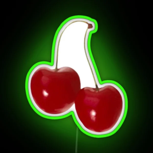 Red Coquette Cherry RGB Neon Sign