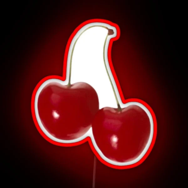 Red Coquette Cherry RGB Neon Sign