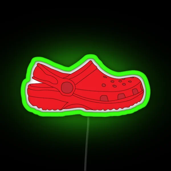 Red Croc RGB Neon Sign