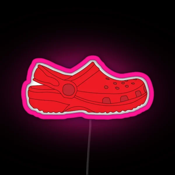 Red Croc RGB Neon Sign