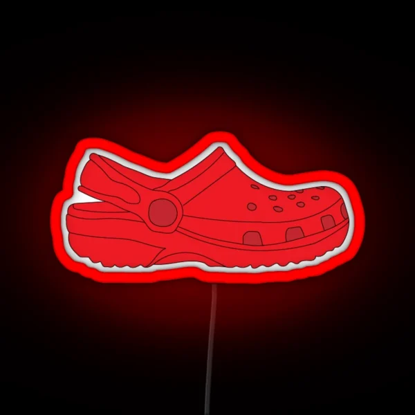 Red Croc RGB Neon Sign