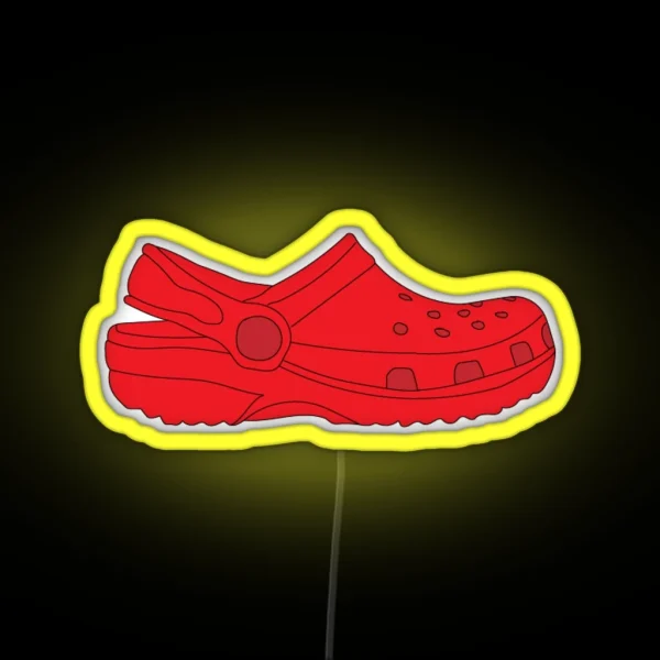 Red Croc RGB Neon Sign
