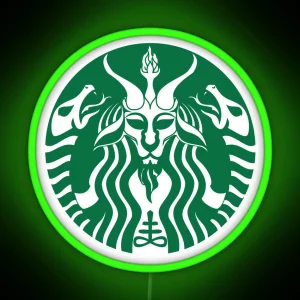 Red Cup Baphomet RGB Neon Sign