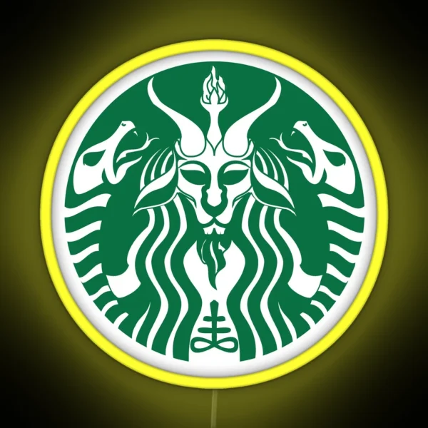 Red Cup Baphomet RGB Neon Sign