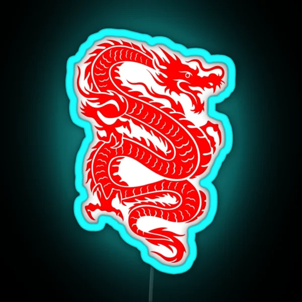 Red Dragon RGB Neon Sign