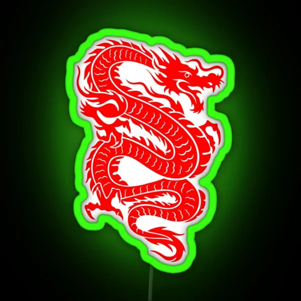 Red Dragon RGB Neon Sign
