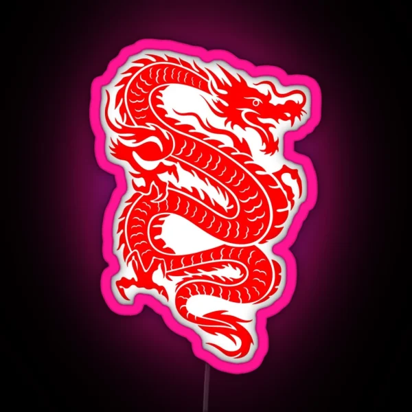 Red Dragon RGB Neon Sign