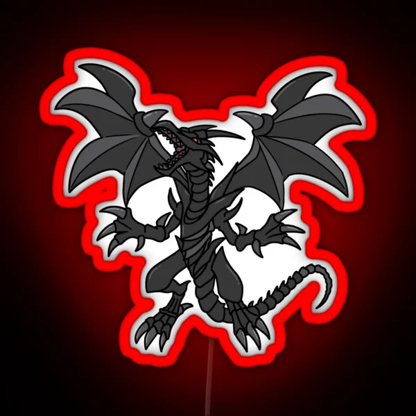 Red Eyes Black Dragon RGB Neon Sign