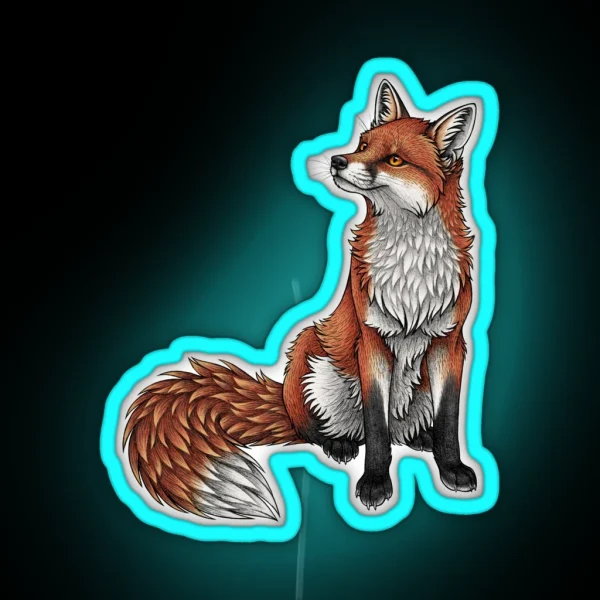 Red Fox RGB Neon Sign