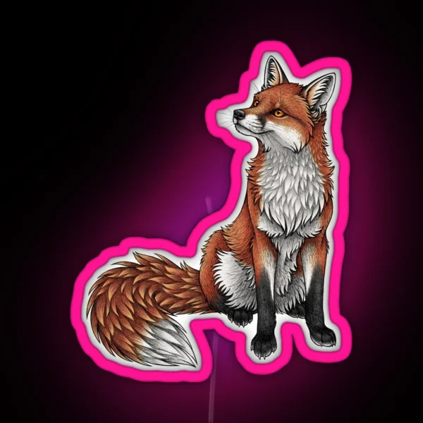 Red Fox RGB Neon Sign