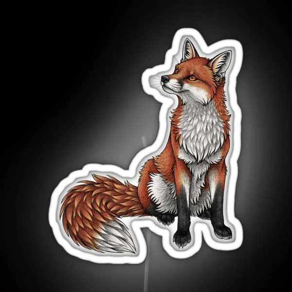 Red Fox RGB Neon Sign