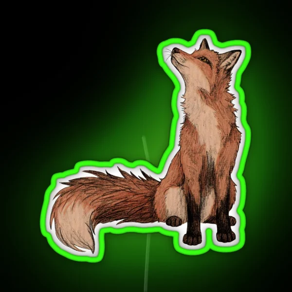Red Fox RGB Neon Sign