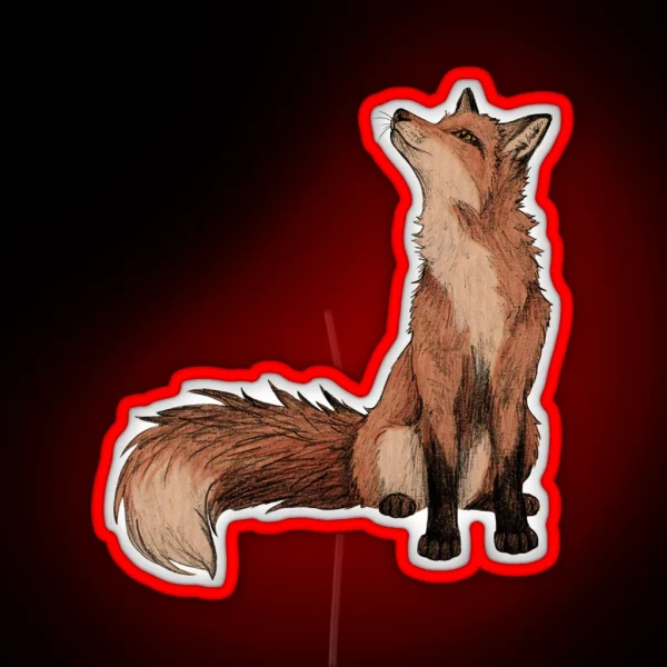 Red Fox RGB Neon Sign