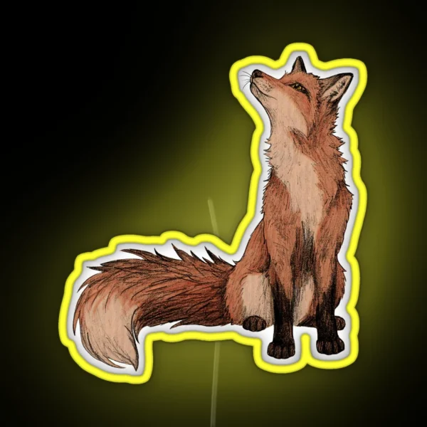 Red Fox RGB Neon Sign