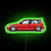 Neon EF8 Honda Civic Kanjo Racer Car Sign Decoration LED Lighting