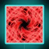 RGB Neon Sign Featuring a Vibrant Red Light Trail Pattern