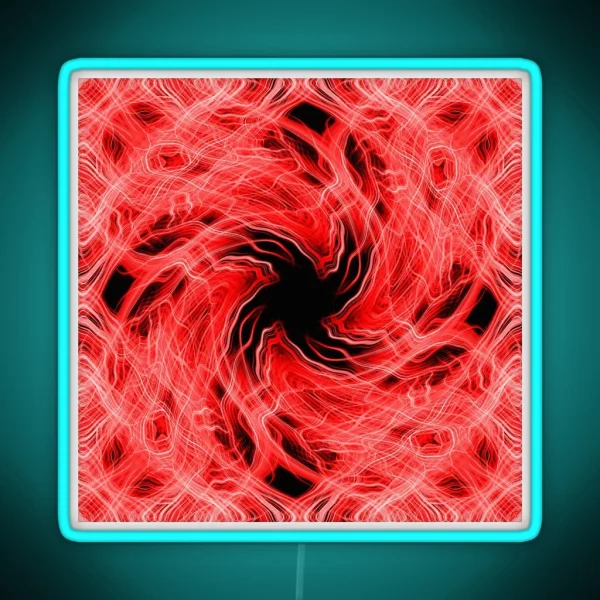 Red Light Trails Pattern RGB Neon Sign