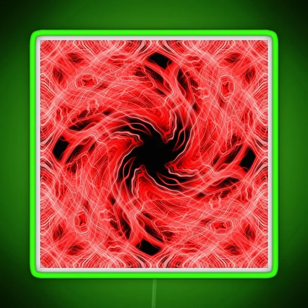 Red Light Trails Pattern RGB Neon Sign