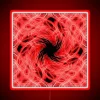 Electric Red Light Trails Pattern in RGB Colored Neon Sign