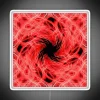 Vibrant red light trail modern LED neon sign decor accent