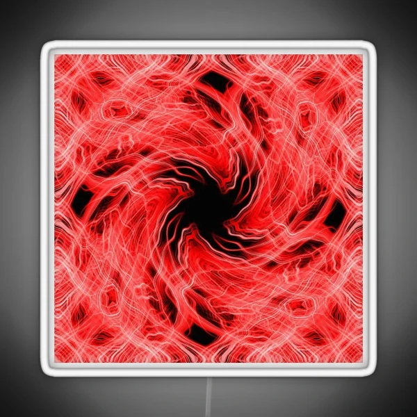 Red Light Trails Pattern RGB Neon Sign