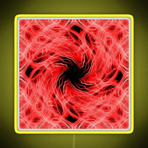 Red Light Trails Pattern RGB Neon Sign