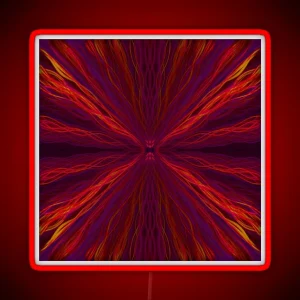 Red Light Trails Pattern RGB Neon Sign