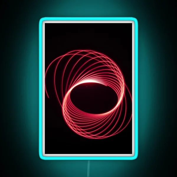 Red Light Trails RGB Neon Sign