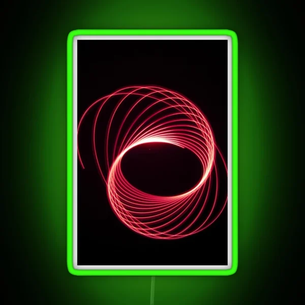 Red Light Trails RGB Neon Sign