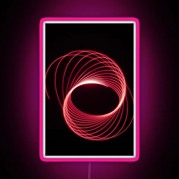 Red Light Trails RGB Neon Sign