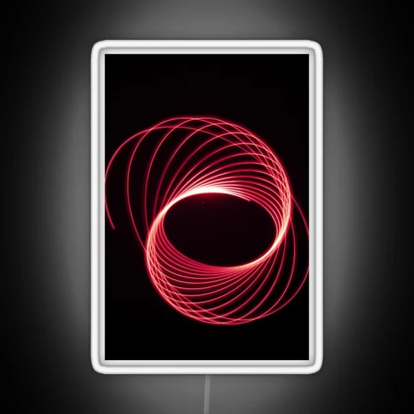 Red Light Trails RGB Neon Sign