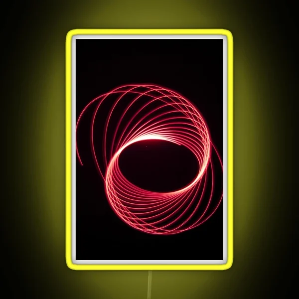 Red Light Trails RGB Neon Sign