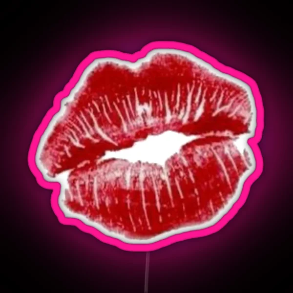 Red Lips RGB Neon Sign
