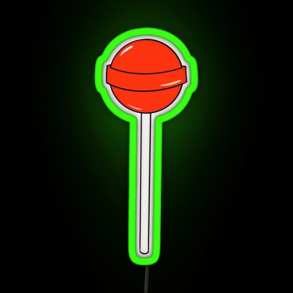 Red Lolly RGB Neon Sign