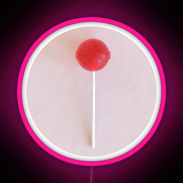 Red Lolly RGB Neon Sign