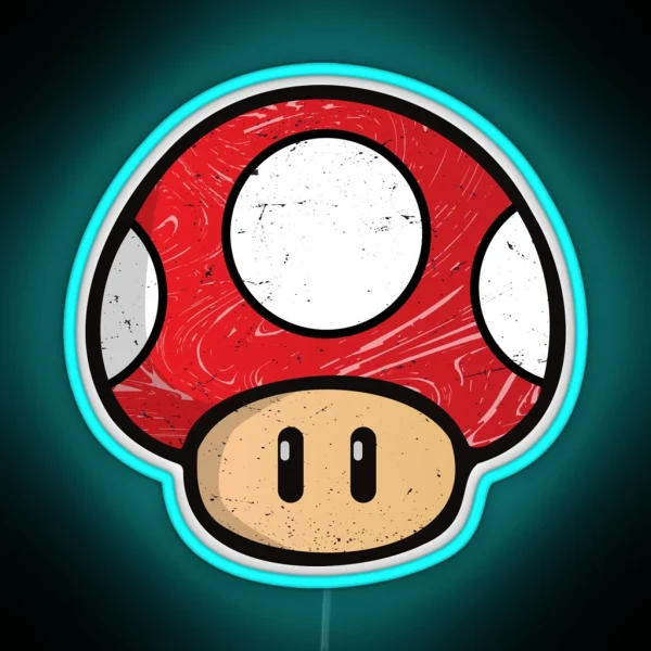 Red Mushroom RGB Neon Sign