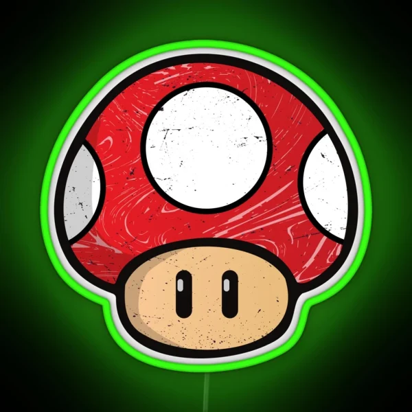 Red Mushroom RGB Neon Sign