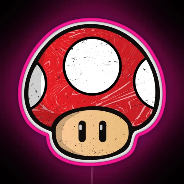 Red Mushroom RGB Neon Sign