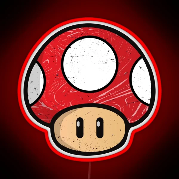 Red Mushroom RGB Neon Sign