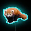 Vibrant Red Panda Illuminates Your Space with Bold Neon Accents
