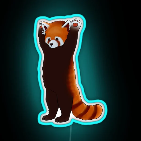 Red Panda RGB Neon Sign
