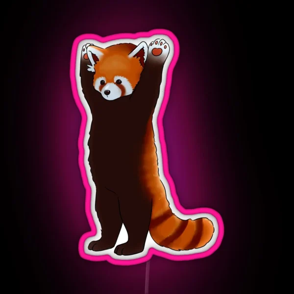 Red Panda RGB Neon Sign