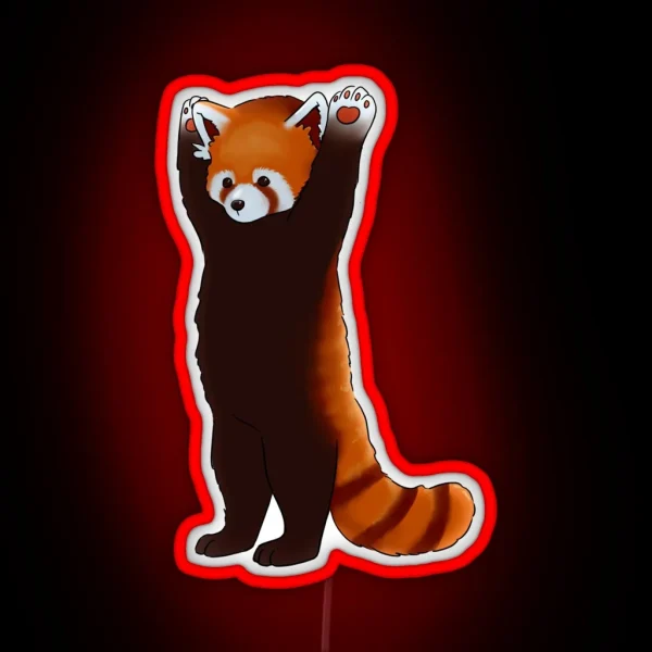 Red Panda RGB Neon Sign