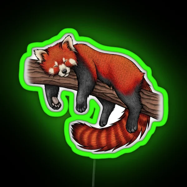 Red Panda RGB Neon Sign