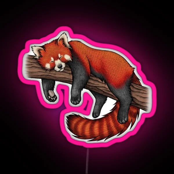 Red Panda RGB Neon Sign