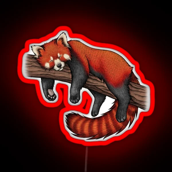 Red Panda RGB Neon Sign