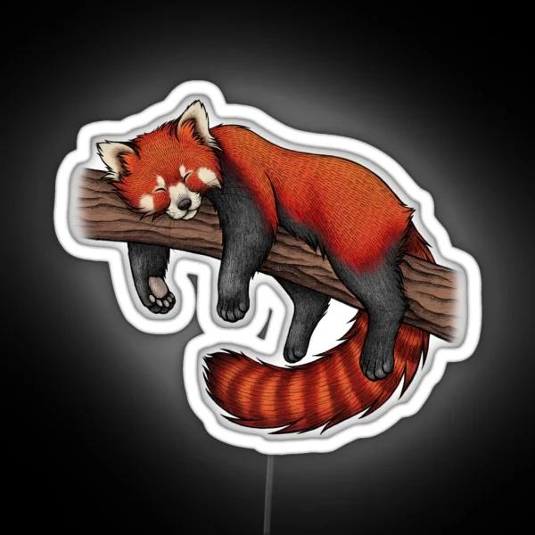 Red Panda RGB Neon Sign