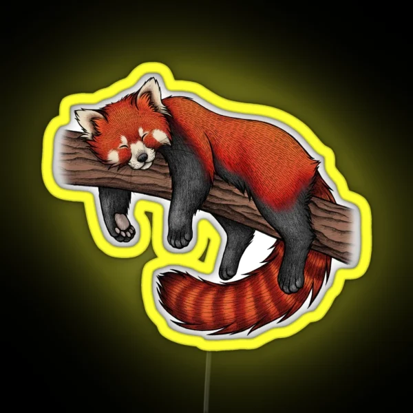 Red Panda RGB Neon Sign