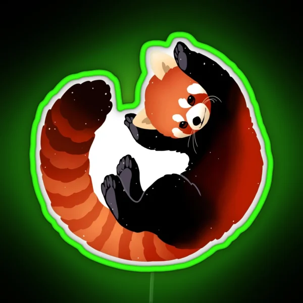 Red Panda RGB Neon Sign