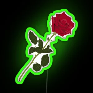 Red Rose RGB Neon Sign